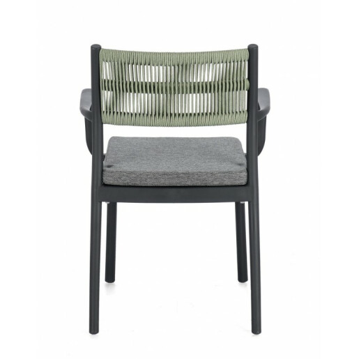 Set 4 scaune Alvin gri verde 59.5x52.5x82 cm
