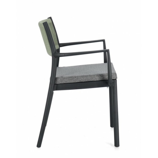Set 4 scaune Alvin gri verde 59.5x52.5x82 cm