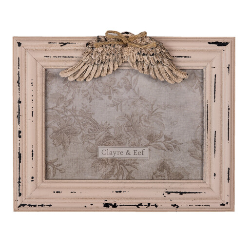 Rama foto masa mdf roz vintage 24x3x19 cm, 18x13 cm