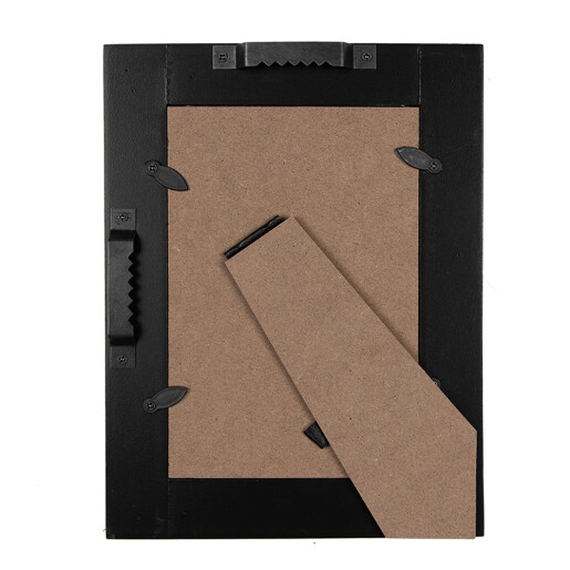 Rama foto de masa, perete lemn negru maro 15x2x20 cm, 10x15 cm