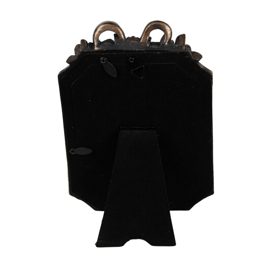 Rama foto perete / masa polirasina neagra aurie 13x2x20 cm, 10x15 cm
