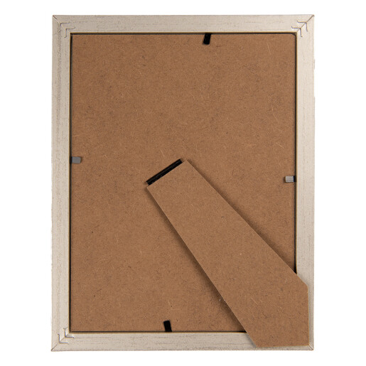 Rama foto masa mdf argintiu 13x2x18 cm, 10x15 cm