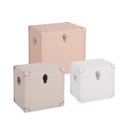 Set 3 cufere depozitare Merryn 34x28x33h; 42x34x41h; 50x40x49h