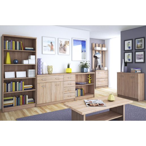 Raft pardoseala pal melaminat stejar sonomaTopty  80x33x85 cm