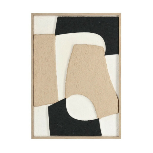 Tablou decorativ mdf aplicatii hartie Drew 50x3x70h