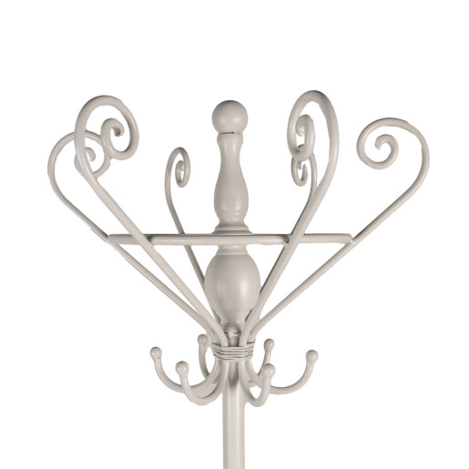 Cuier pardoseala metal alb 50x50x180 cm