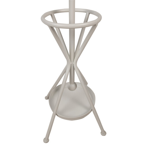 Cuier pardoseala metal alb 50x50x180 cm