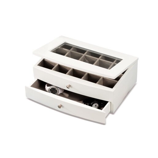 Cutie bijuterii mdf alb  30 x 20,5 x 10,5 cm