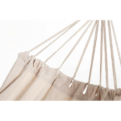 Hamac bumbac poliester alb Eldoris 200x100 cm