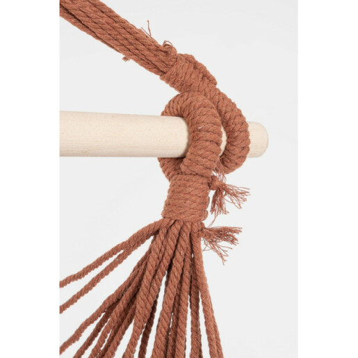 Hamac suspendabil poliester bumbac caramiziu Juan 100x130h