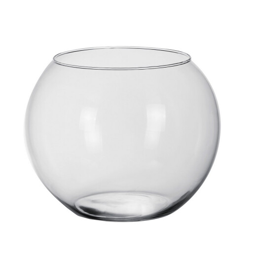 Vaza flori sticla transparenta 30 x 24,5 cm