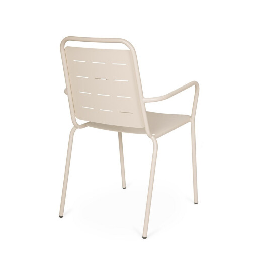 Set 6 scaune gradina otel Yara 50x57.5x87h