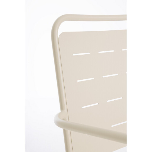 Set 6 scaune gradina otel Yara 50x57.5x87h