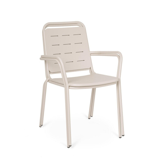 Set 6 scaune gradina otel Yara 50x57.5x87h