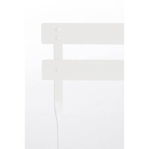 Set mobilier gradina otel alb Austin 41x46x80h (x2); :ø60x71h