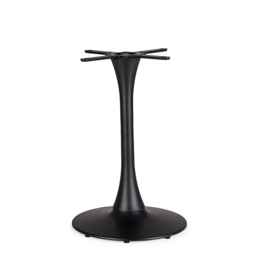 Picior masa otel negru Giunone Ø53x72h