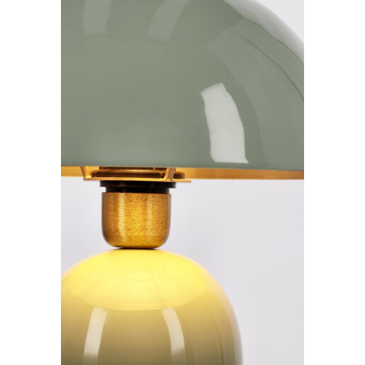 Veioza metal verde auriu Donya Ø26x37h