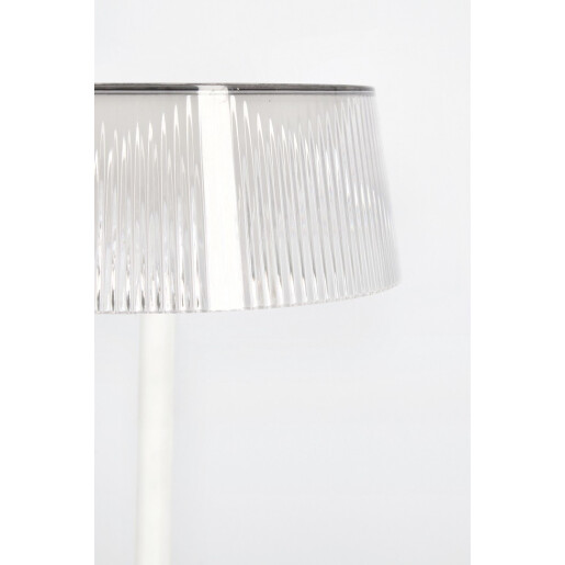 Veioza cu led otel alb Caral Ø15,4x36,5h