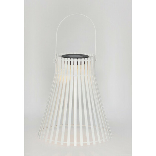 Felinar incarcare solara otel alb Svas Ø24x26-38h