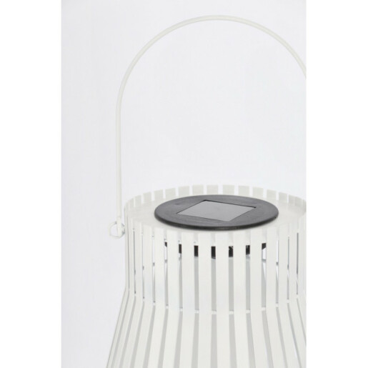 Felinar incarcare solara otel alb Svas Ø24x26-38h