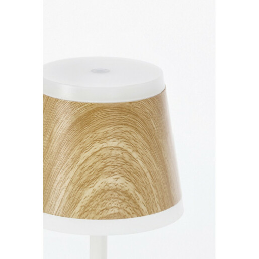 Veioza cu led otel alb polipropilena natur Ø11x38,5h