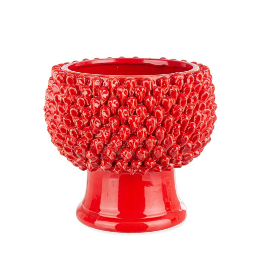 Vaza flori ceramica rosie Ø29x26,5h
