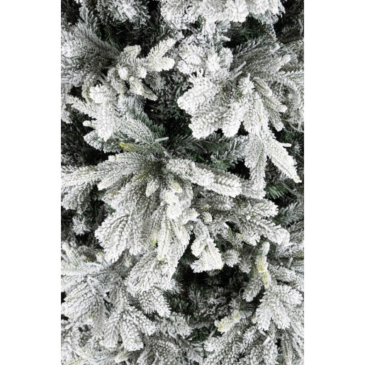 Brad artificial verde, zapada, cu leduri Berkshire Ø170x270h