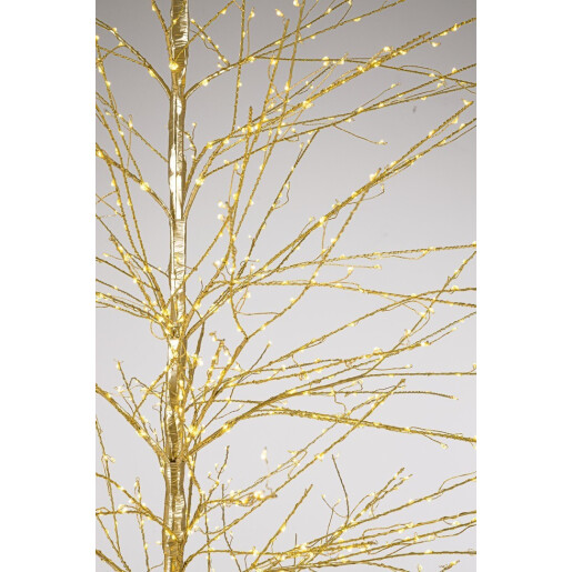 Copac decorativ auriu cu leduri Bunch Ø83×210h