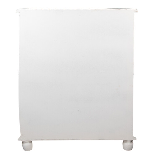 Comoda lemn fier alb antichizat 81x32x103 cm