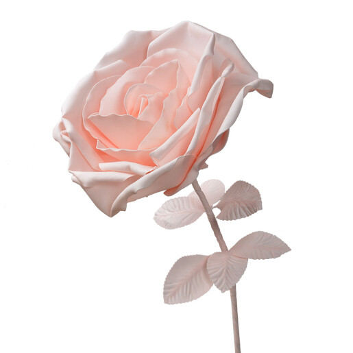 Trandafir artificial roz alb 33x100 cm