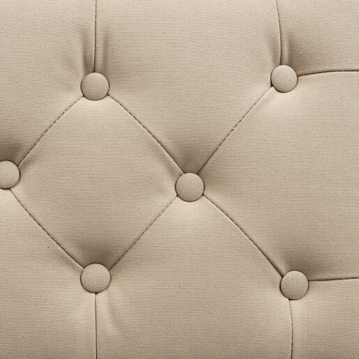 Bancuta lemn maro textil bej 67x44x60 cm