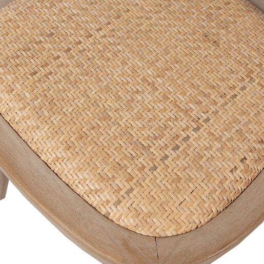 Scaun lemn maro ratan natur 44x42x88 cm