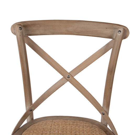 Scaun lemn maro ratan natur 44x42x88 cm