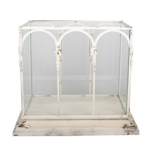 Mini sera fier sticla 56x32x65 cm