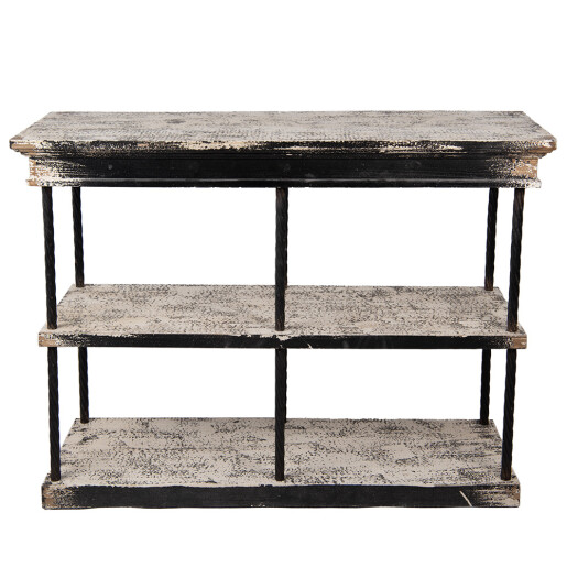 Consola bej negru vintage 120x40x90 cm
