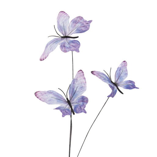 Crenguta decorativa Fluturasi violet II 10x10x65 cm