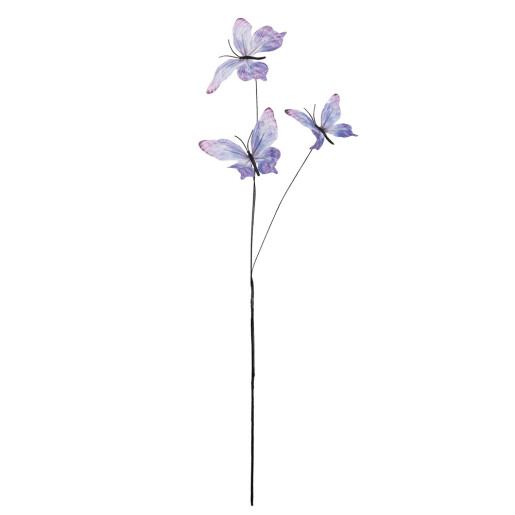Crenguta decorativa Fluturasi violet II 10x10x65 cm