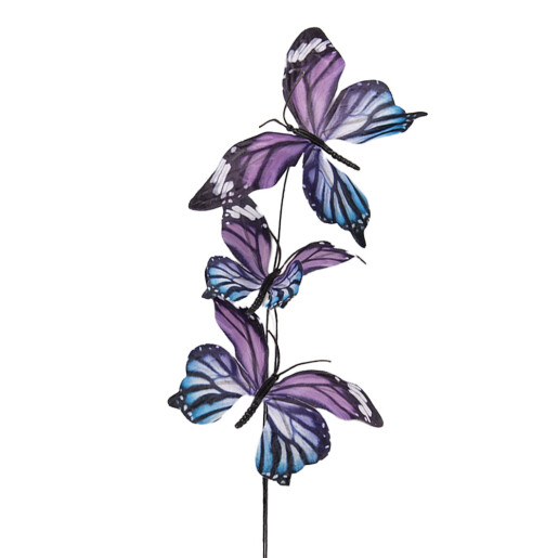 Crenguta decorativa Fluturasi violet IU 10x10x65 cm