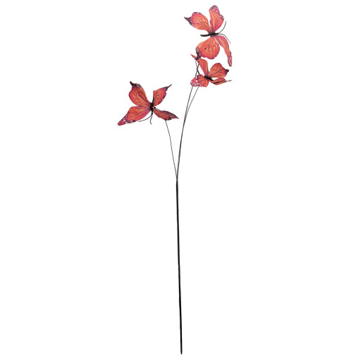 Crenguta decorativa Fluturasi portocalii IU 10x10x65 cm