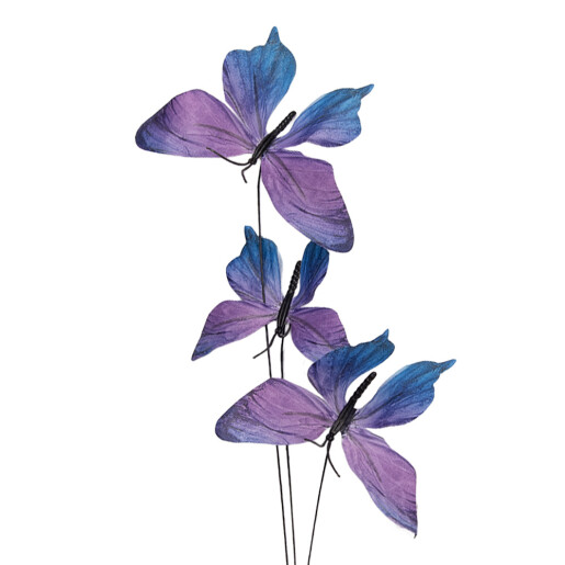 Crenguta decorativa Fluturasi violet HG 10x10x65 cm