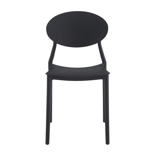 Scaun plastic negru 41x42x81 cm