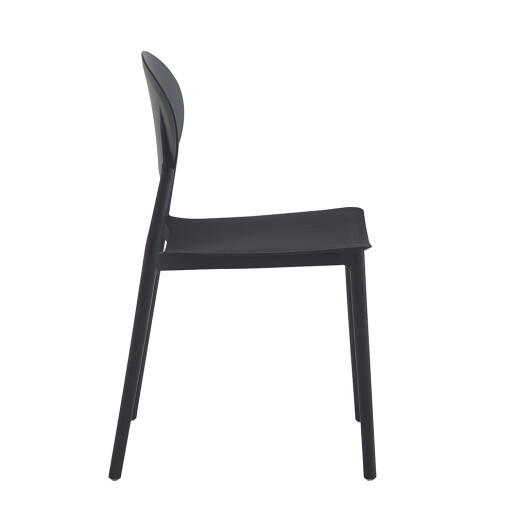 Scaun plastic negru 41x42x81 cm