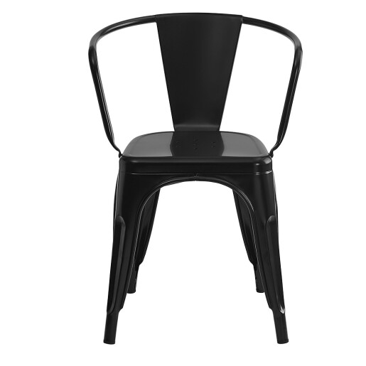 Scaun dining metal negru  52x58x79 cm