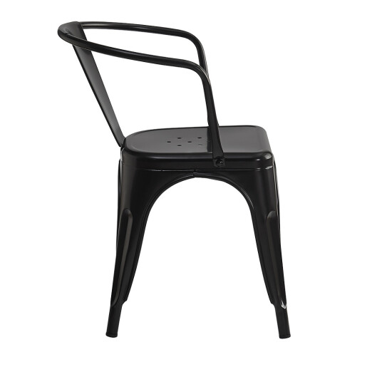 Scaun dining metal negru  52x58x79 cm