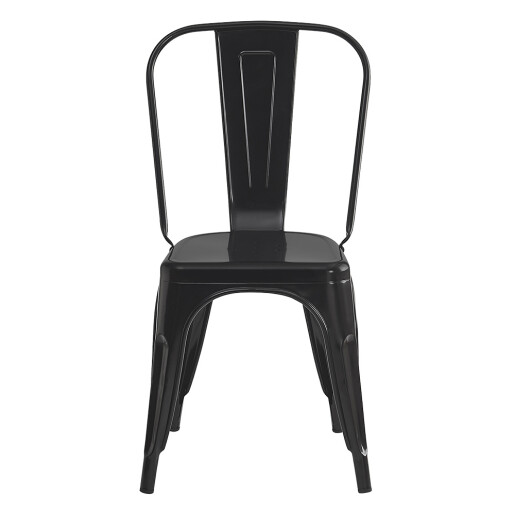 Scaun dining metal negru 43x45x85 cm