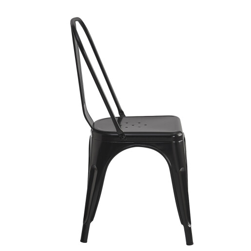 Scaun dining metal negru 43x45x85 cm