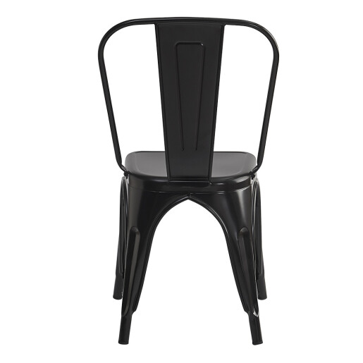 Scaun dining metal negru 43x45x85 cm