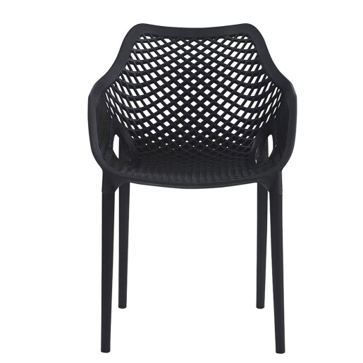 Scaun plastic negru 55x52x81 cm
