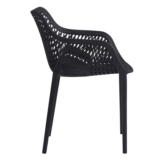Scaun plastic negru 55x52x81 cm