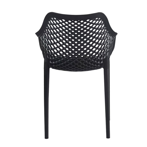 Scaun plastic negru 55x52x81 cm